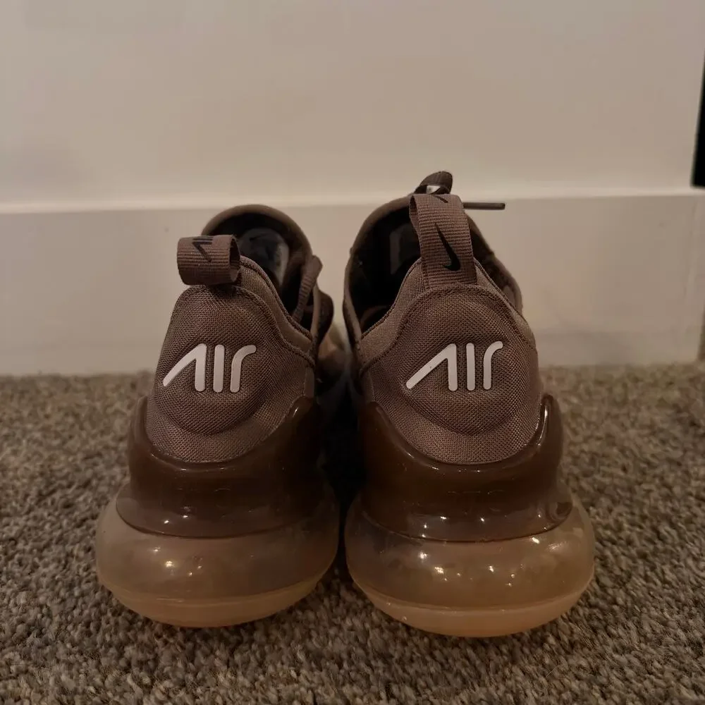 NIKE Men's Air Max 270 Mink Brown Shoes Size 9